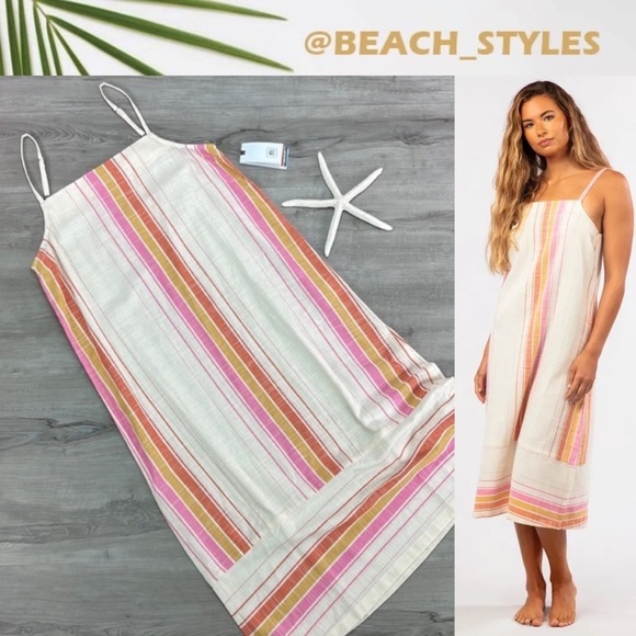 🔆RIP CURL🔆 HEAT WAVE MIDI DRESS - Picture 1 of 14